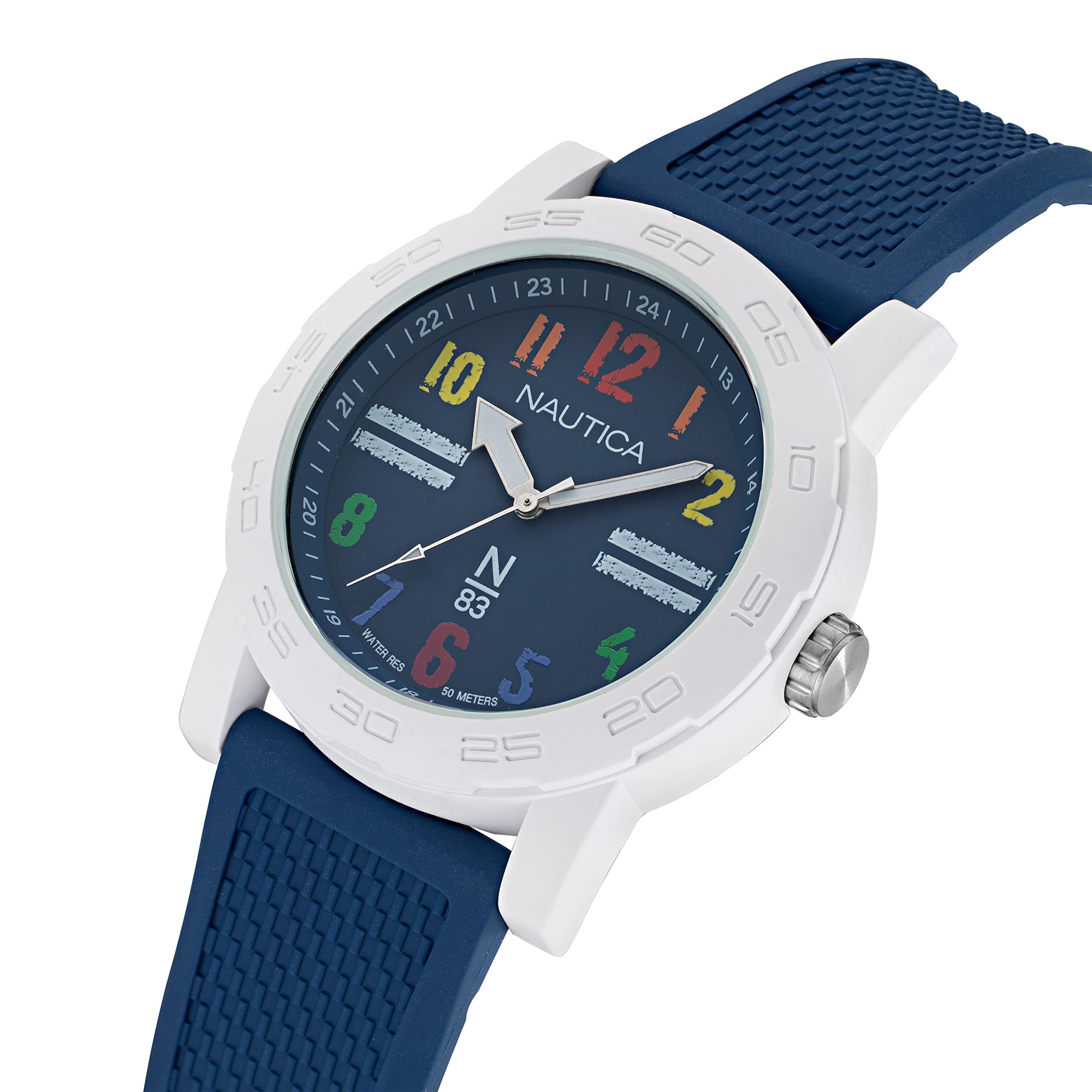 Nautica N83 NAPATS304 Ayia Triada - Reloj para Hombre con Correa de Fibra sintética, Color Azul