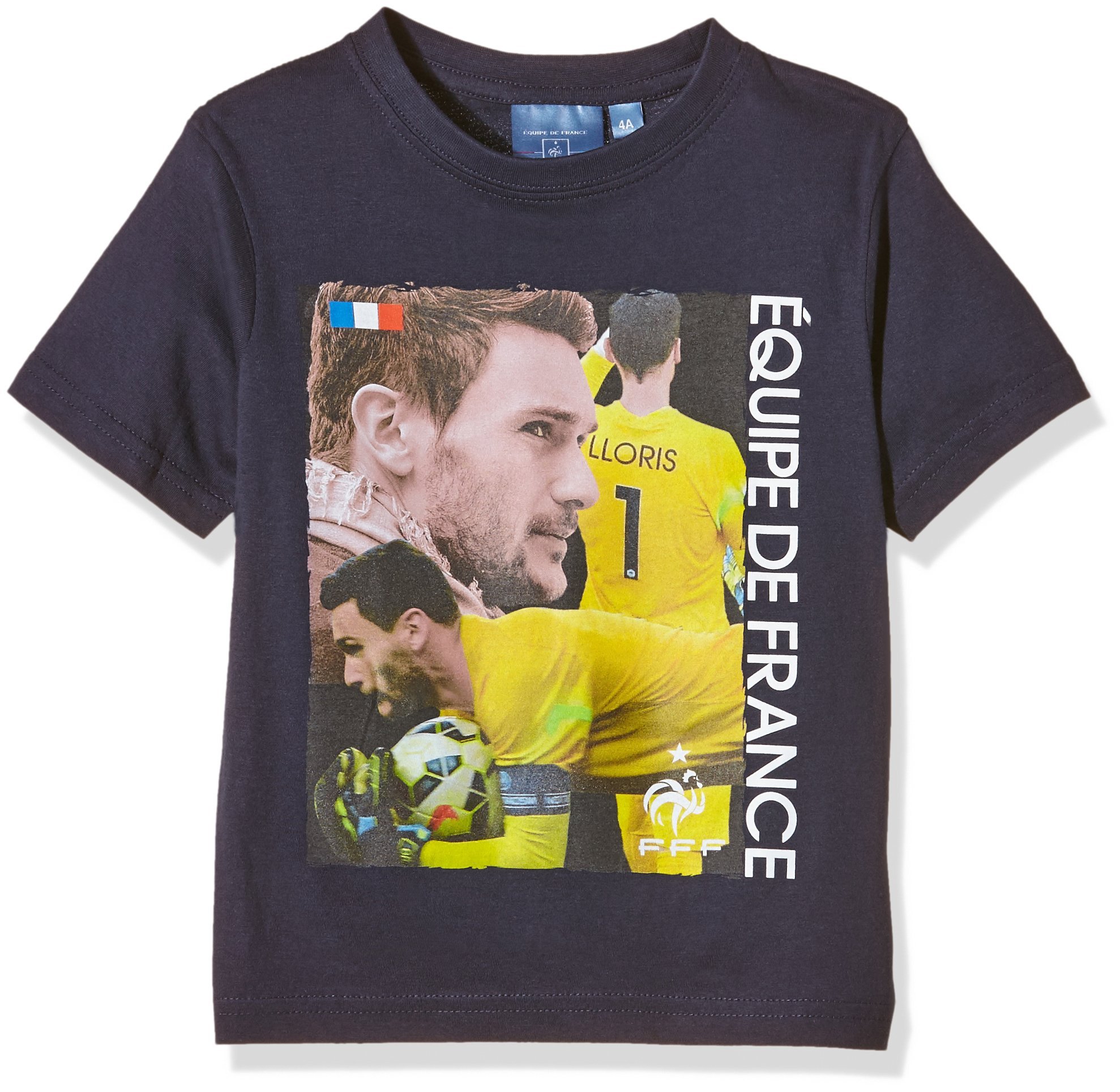 FFFEP1001 Hugo Lloris Boy's Short Sleeve T-Shirt, boys, Ts Manches Courtes Joueur 100% Coton