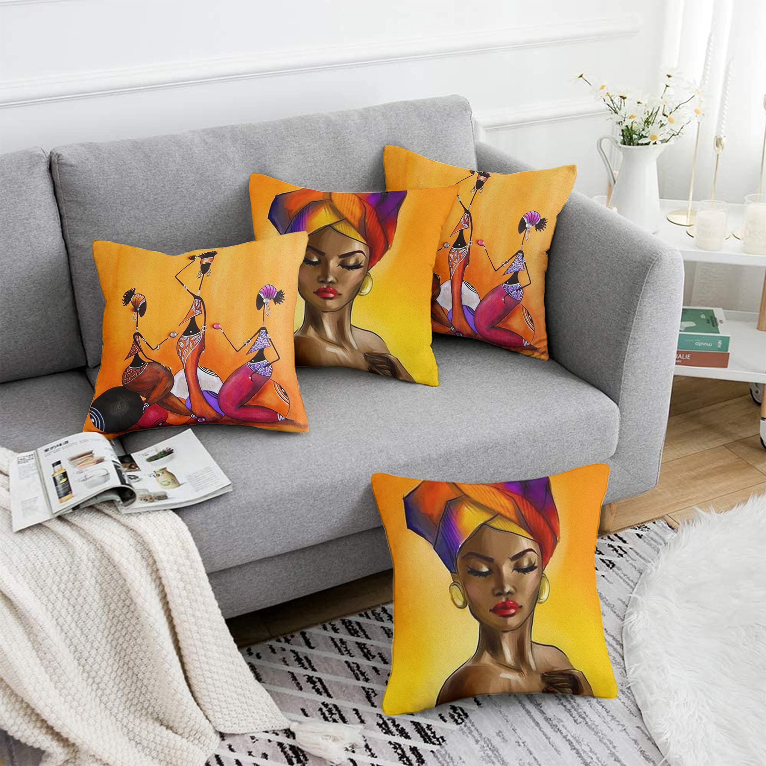 Lot De 2 Housses De Coussin Carrées Décoratives Motif Dragon Et