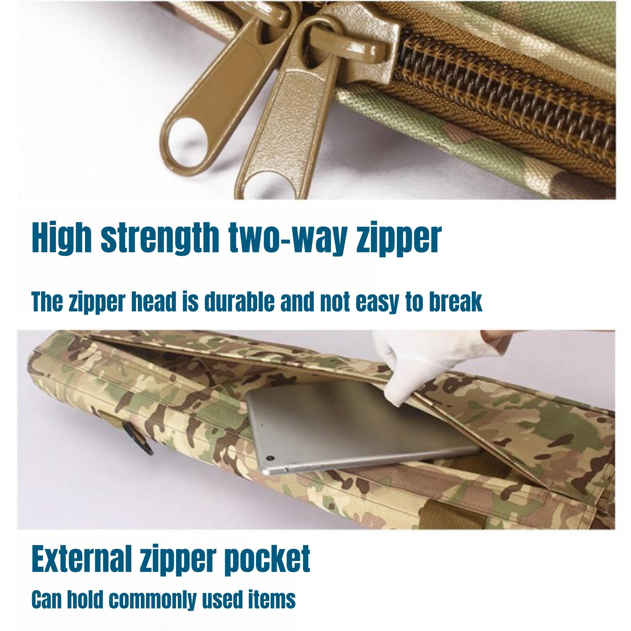 95cm Jeu de Guerre Militaire Sac de Pistolet Tactique Durable Antidérapant Résistant à l'eau Équipement de Chasse Pistolet à air comprimé Étui de Protection (5 Couleurs en Option)