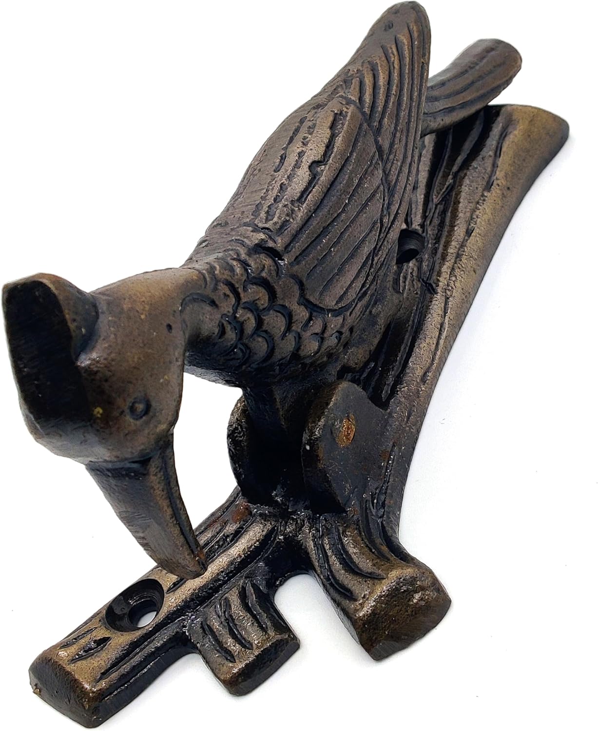 Woodpecker Cast Iron Antique Door Knocker for Front Door Vintage Door Knocker with Mounting Hardware Decorative Door Knockers