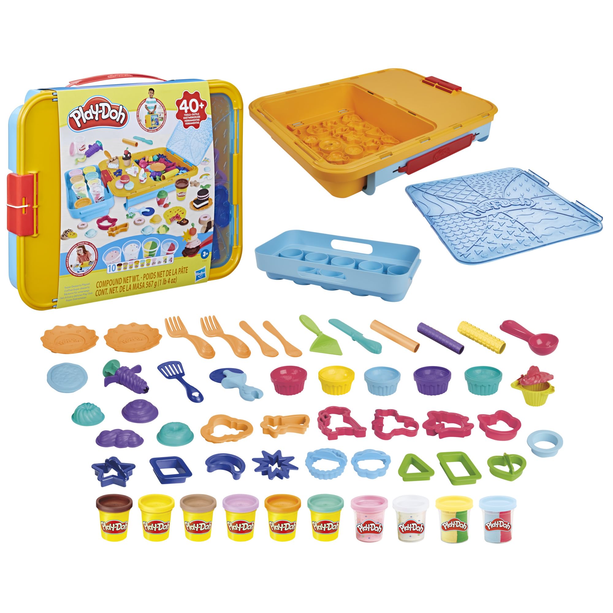 Play-Doh Super Sobremesas - Com mais de 40 acessórios Play-Doh e