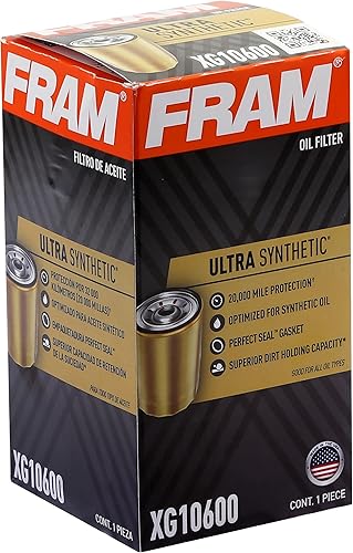 Miniatura 4 de FRAM Filtro de aceite de repuesto ultra sintético para automóviles, diseñado para cambios de aceite sintético que duran hasta 20 mil millas, XG10600