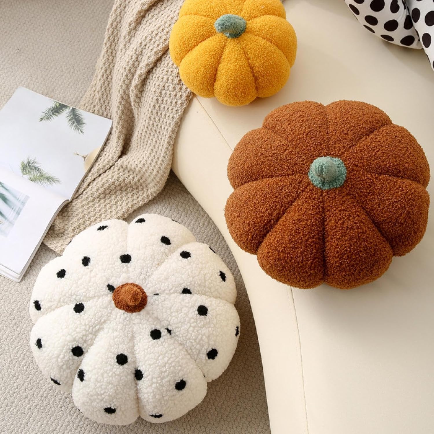 Pumpkin Pillow, Nordic Home net red Sofa Pillow, Cute Plush Toy, Bedroom Bay Window, Gift Small Pillow