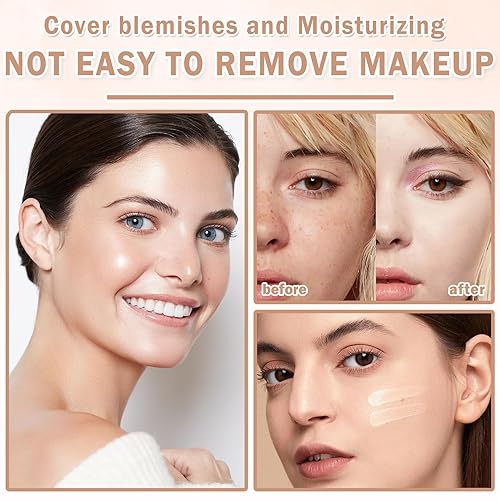 Miniatura 5 de AirBrush - Base de maquillaje en aerosol de cobertura completa, base de cojín de aire mate, base de maquillaje con aerógrafo para rostro, set de