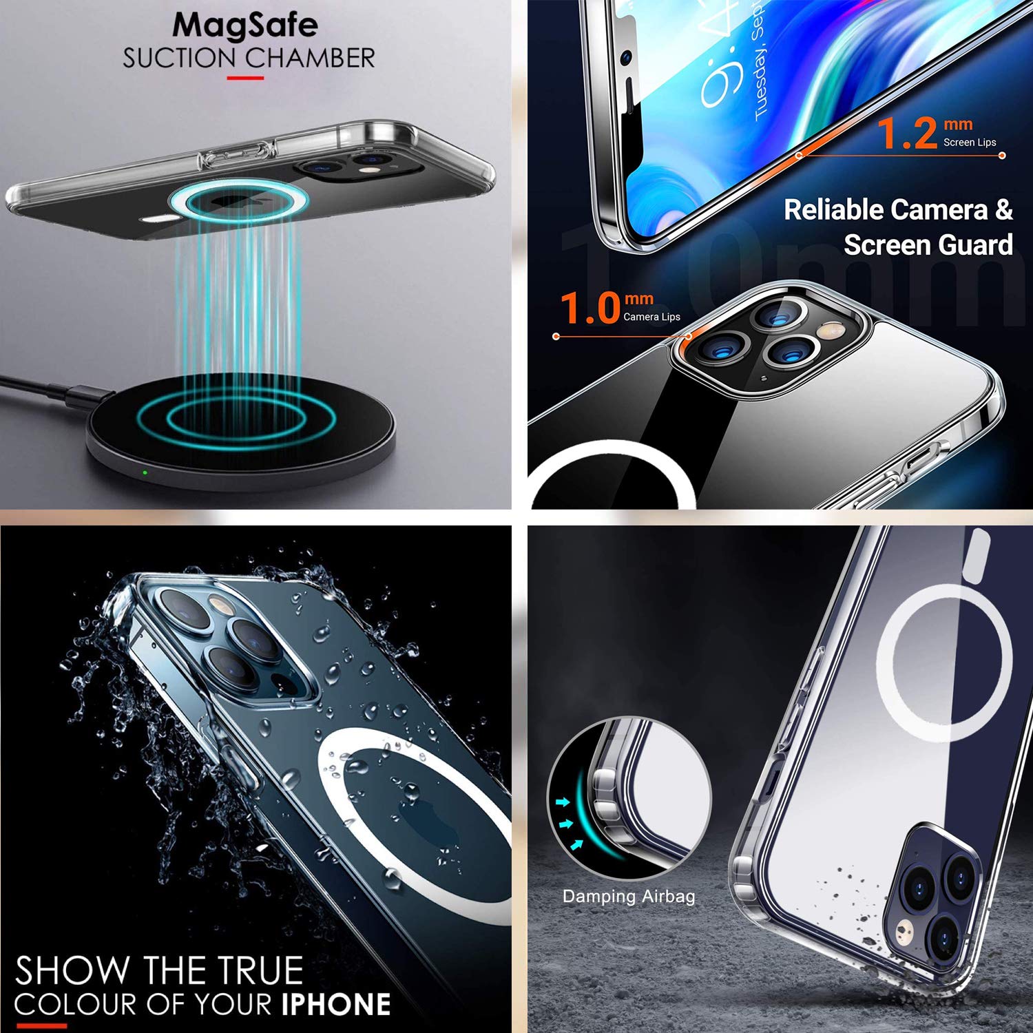 Porta Carte Custodia Trasparente Per IPhone 15 Pro Max 14 13 12 11 Con Copertura Con Stampa Cuore D'amore Per IPhone XS X XR 7 8 Plus SE2020 Custodia - Foto 5