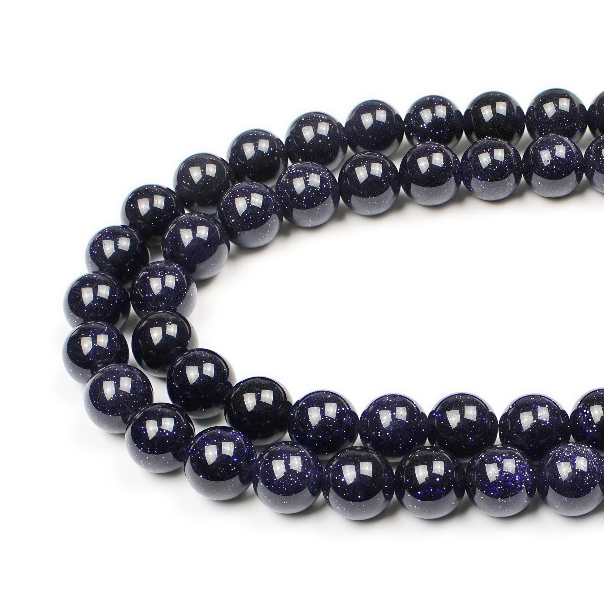 MJDCB 10mm 35 piezas Cuentas de Piedra Turquesa Redondas Sueltas Piedras Semipreciosas para Hacer Joyas Pulseras Collares — view 40