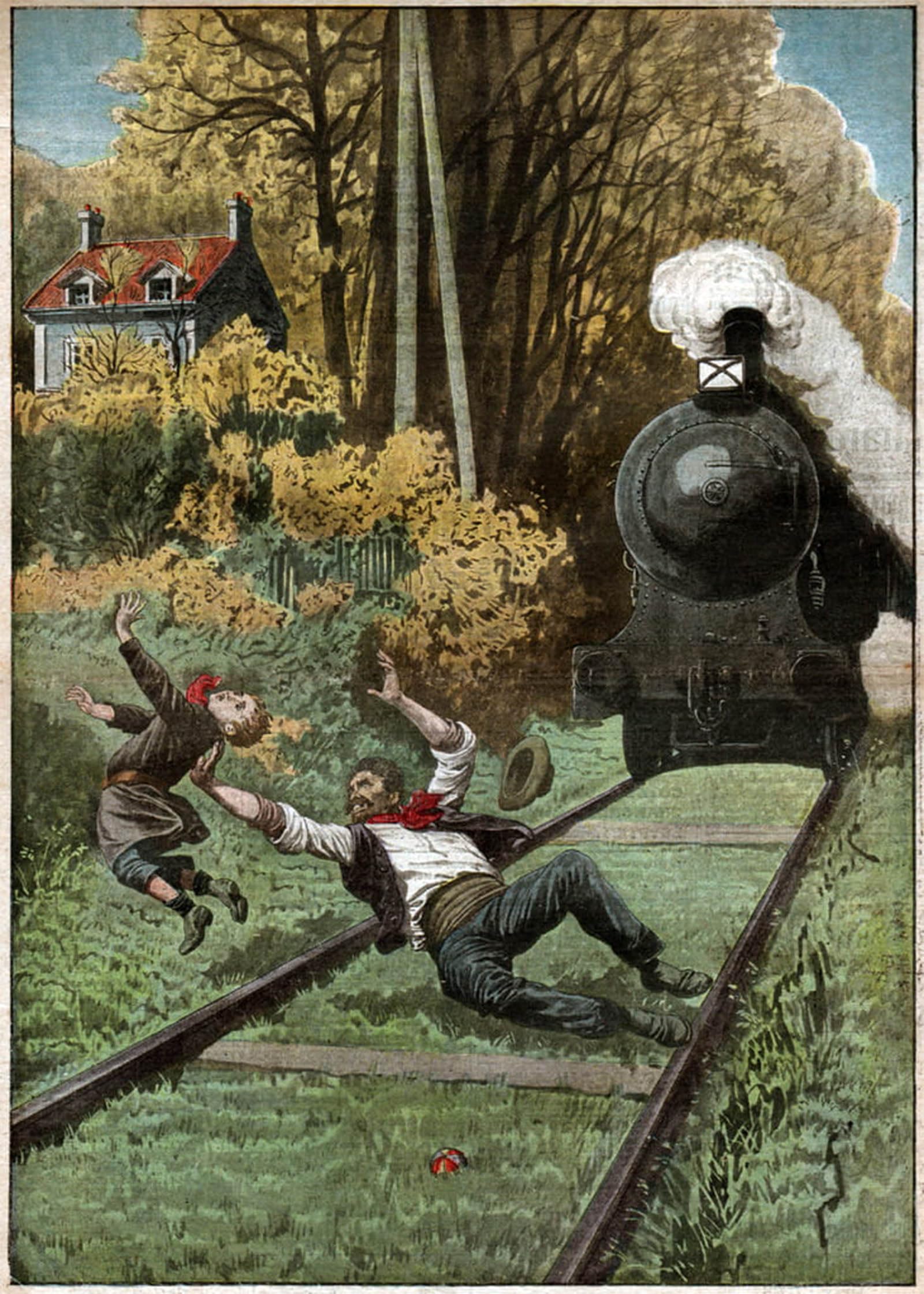 ARTXLXXBN Famous Print Painting Colorful Art Print Courage D'un Cheminot Courage of a Railwayman by Ferdinand Georg Waldmuller Canvas Art Decorations for Home Decor 60x90cm