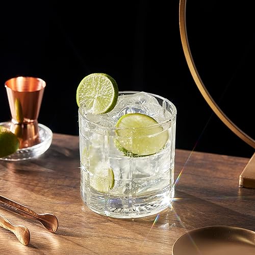 Miniatura 4 de LEMONSODA Vaso Tumbler de Whiskey Double Rock Old Fashioned Premium - Juego de 6 - 12oz - Perfecto para Cócteles, Scotch, Whiskey, Bourbon y Coñac