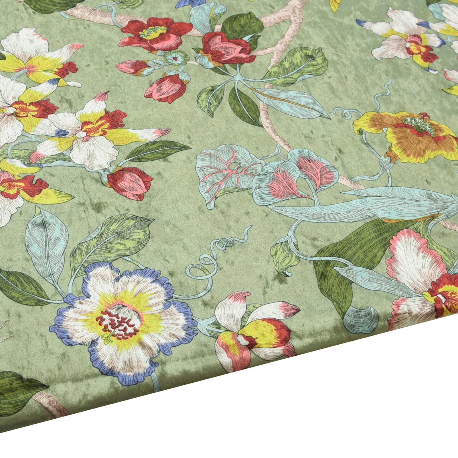 Velours extensible de qualité supérieure 145 cm vert clair pour haute couture