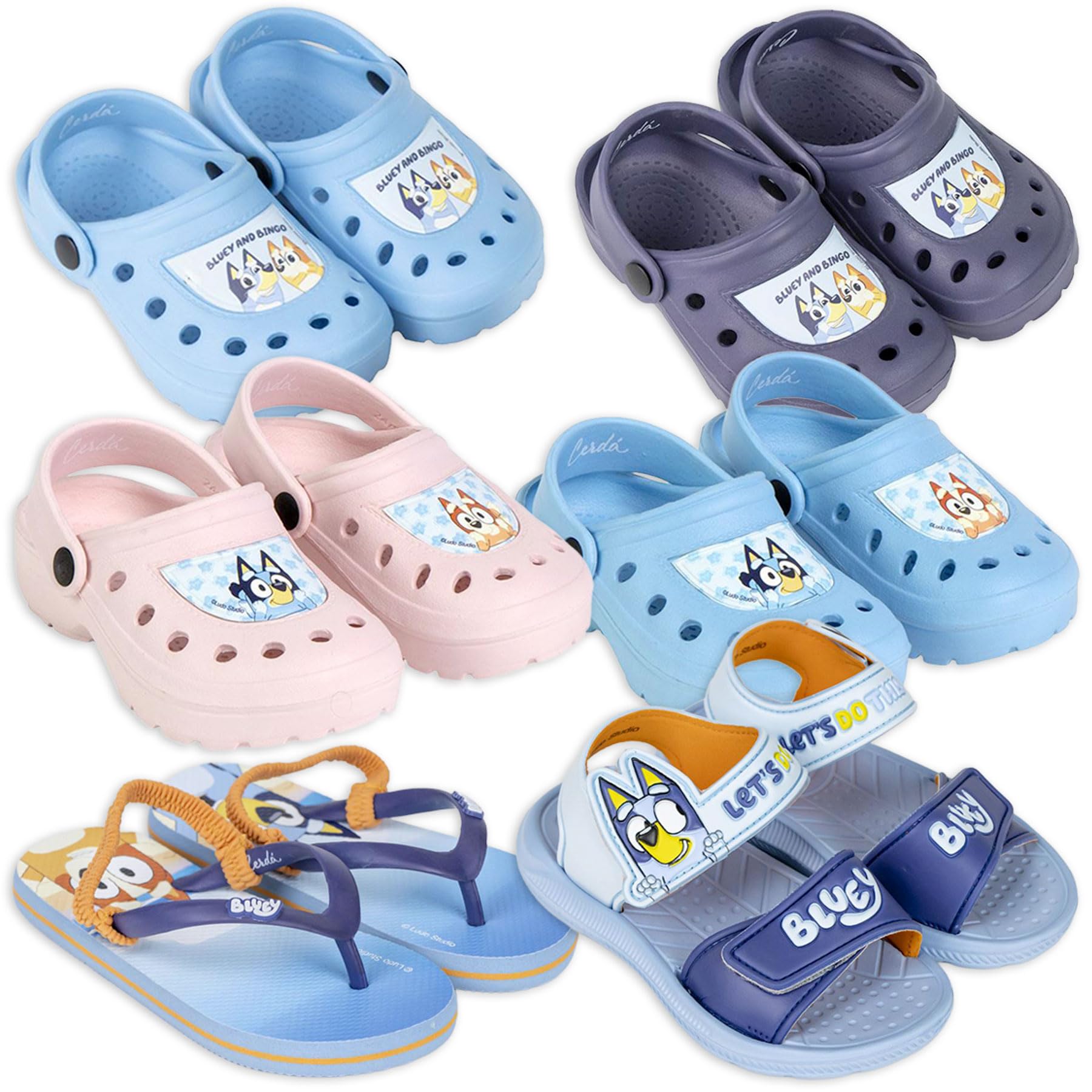 BlueY - Niña Niño - Chanclas de playa o piscina - Sandalia Sabot con arco de sujeción - Producto original
