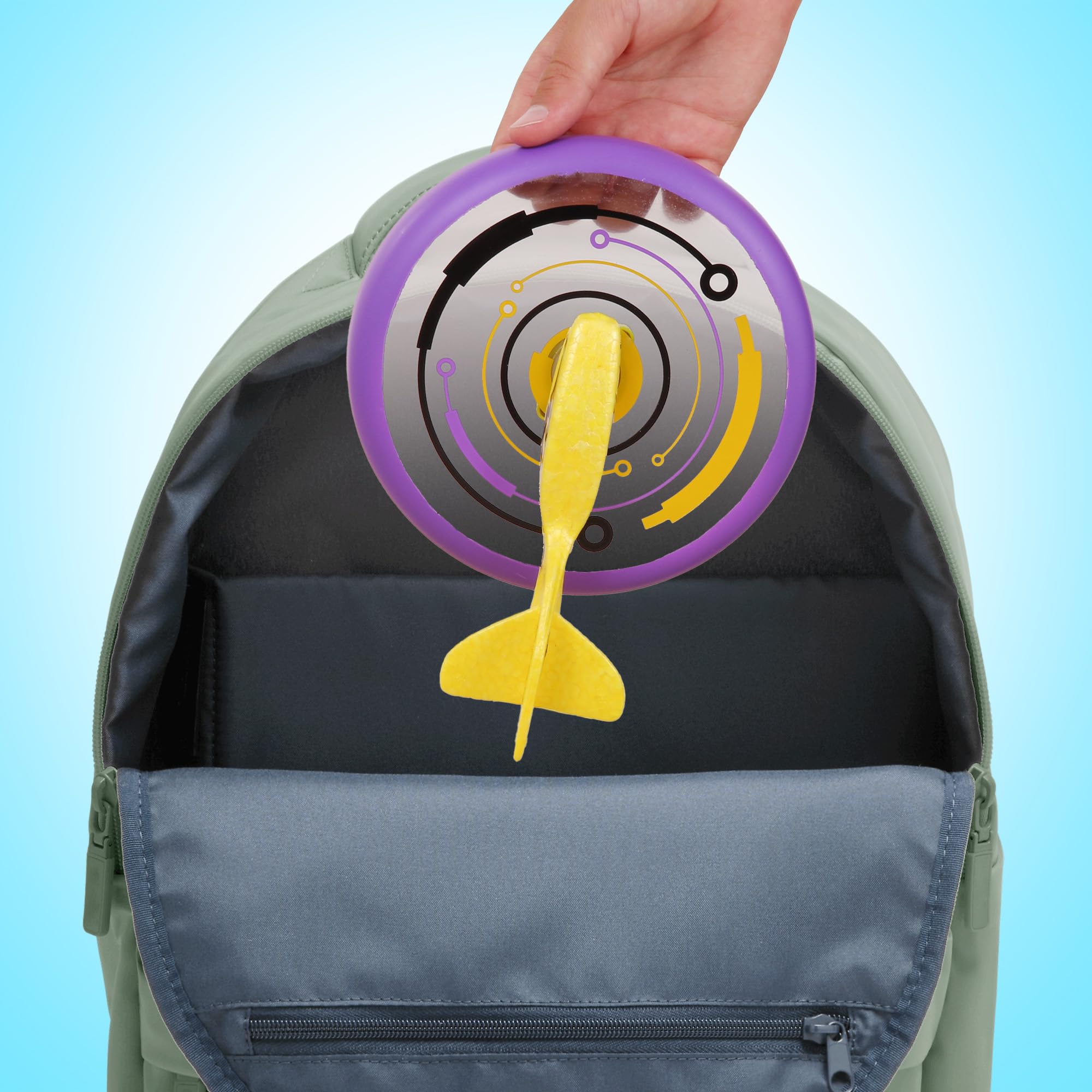 Zoom Violeta, Divertido Juego al Aire Libre, Lánzalo como un Disco y Observa cómo Planea por el Cielo como un Avión, Juguete para Niños y Niñas a Partir de 6 Años en Adelante — view 6