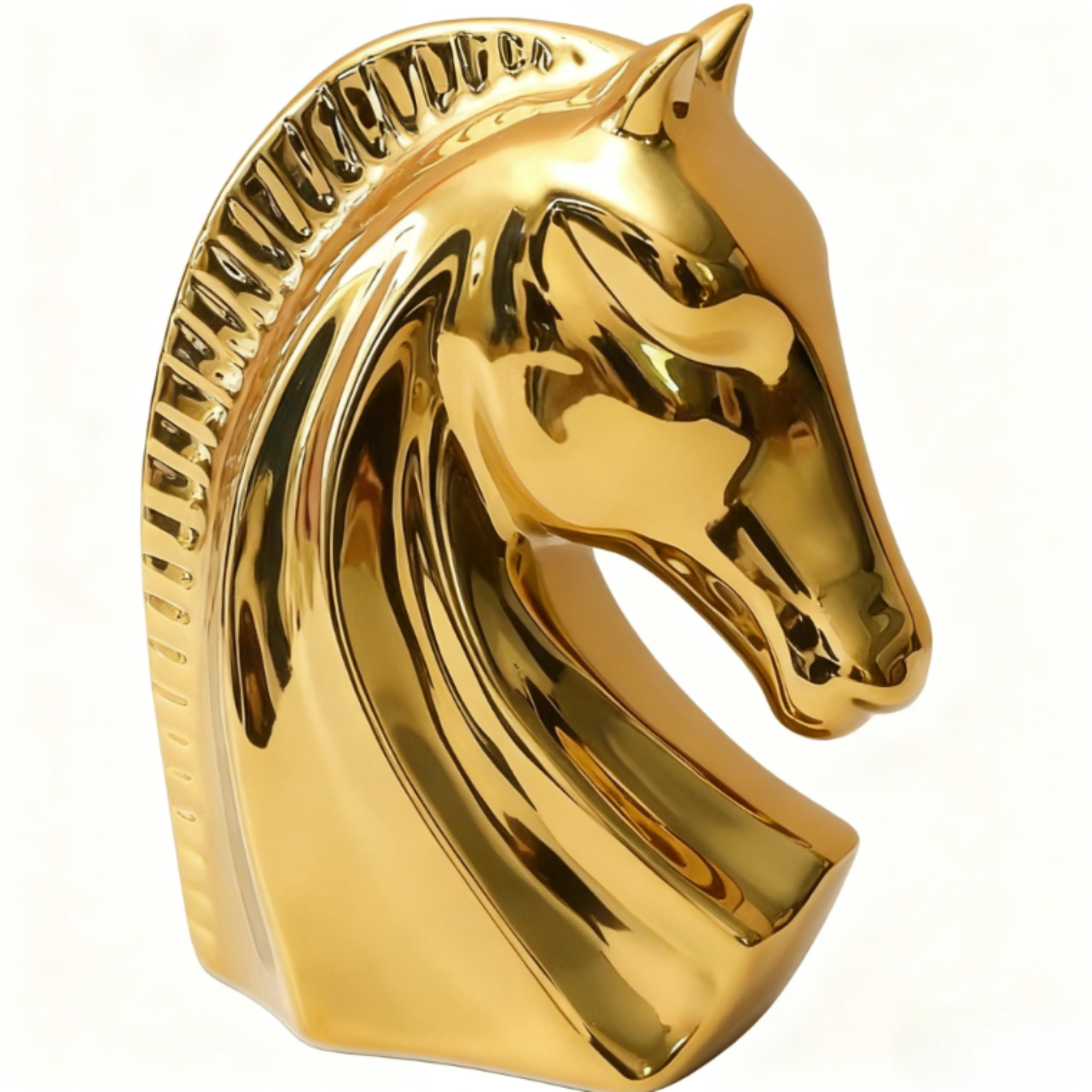 Figurine de cheval moderne en céramique : le cadeau de luxe idéal