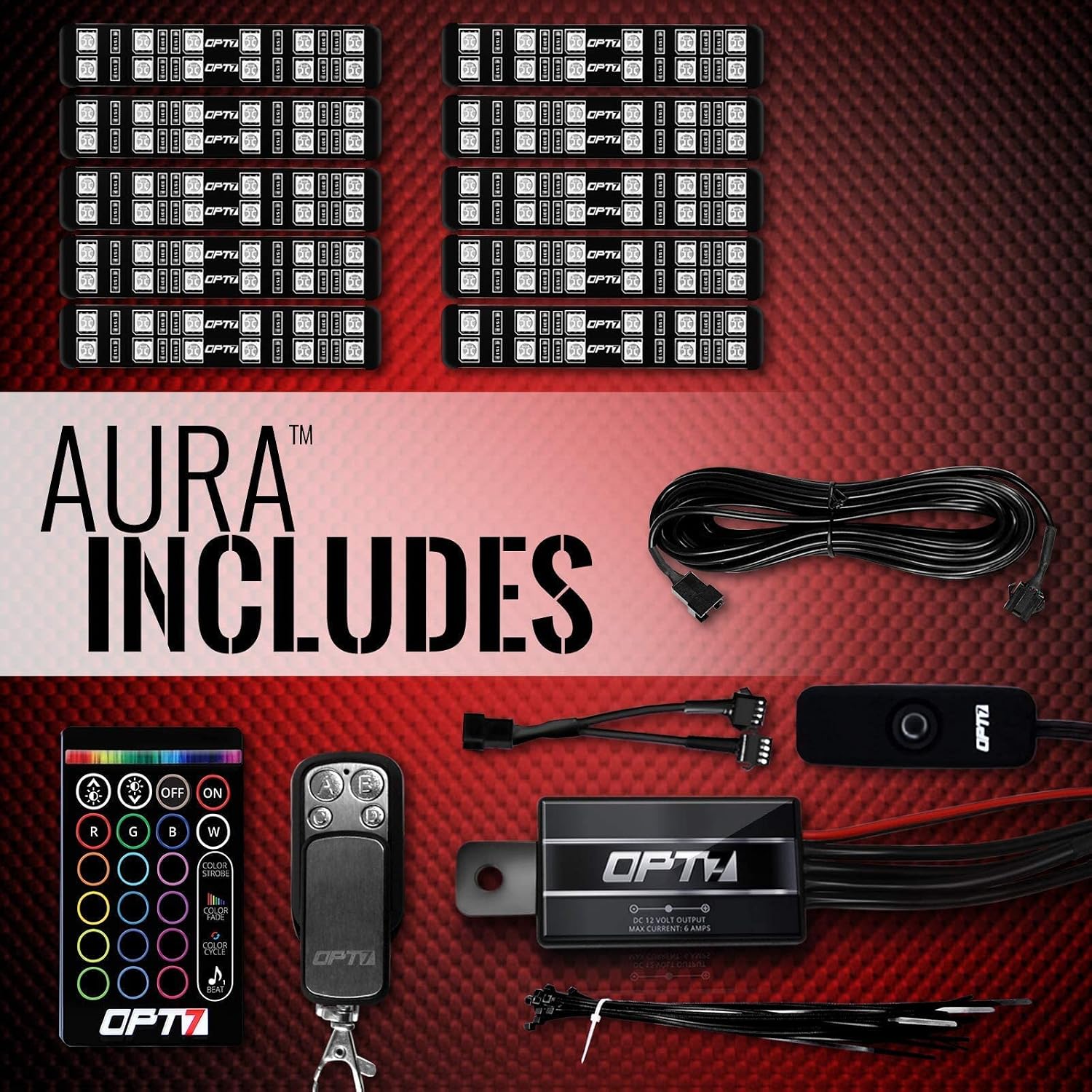 Flаѕh Dеаlѕ - 70% оƒƒ OPT7 Aura Motorcycle LED Accent Lighting Kit, RGB Multi-Color Lights Kit with Remote, Motorcycle Lights Underglow Strips Accessories with Switch for Sportsbike Cruisers, 10pc Double Row Blасk Frіdау - 80% оƒƒ OPT7 Aura Motorcycle LED Accent Lighting Kit, RGB Multi-Color Lights Kit with Remote, Motorcycle Lights Underglow Strips Accessories with Switch for Sportsbike Cruisers, 10pc Double Row