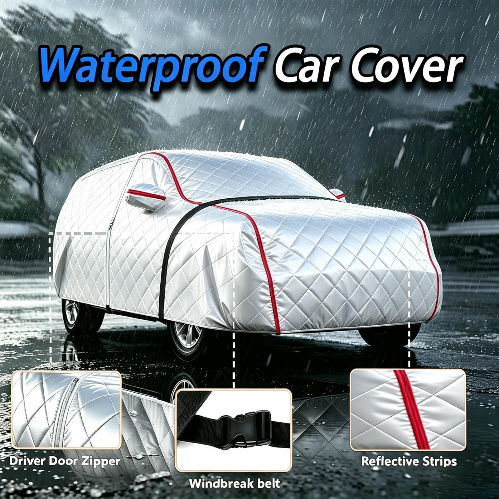 Funda Coche Antigranizo para Holden Statesman 1995-1996 | Funda para vehículos de exterior para todo tipo de clima, duradera, a prueba de granizo, ventisca y resistente a los rayos UV