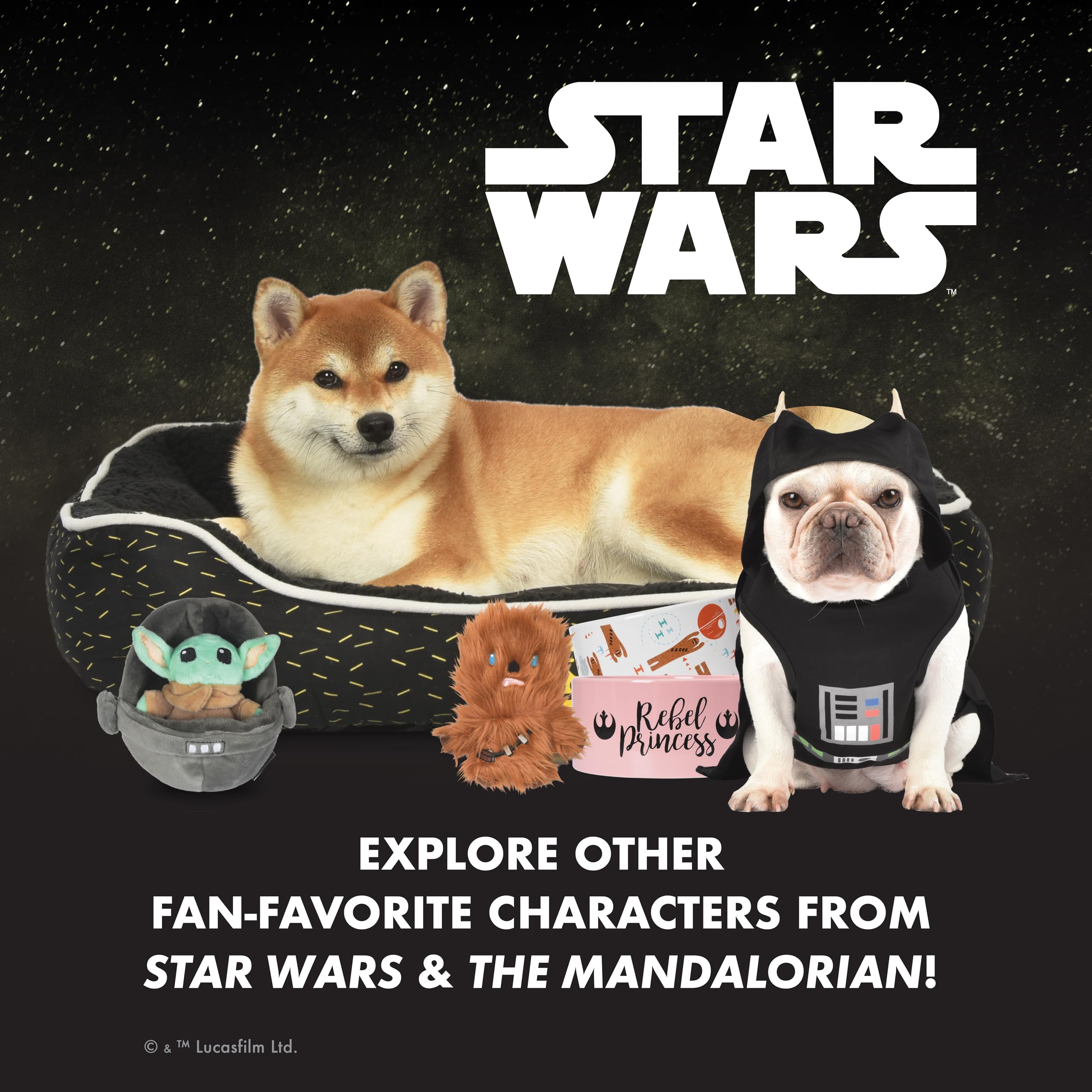 Star Wars Juguete de Peluche para Mascotas Yoda de 9 Pulgadas, Juguete de Peluche de Pascua para Perros