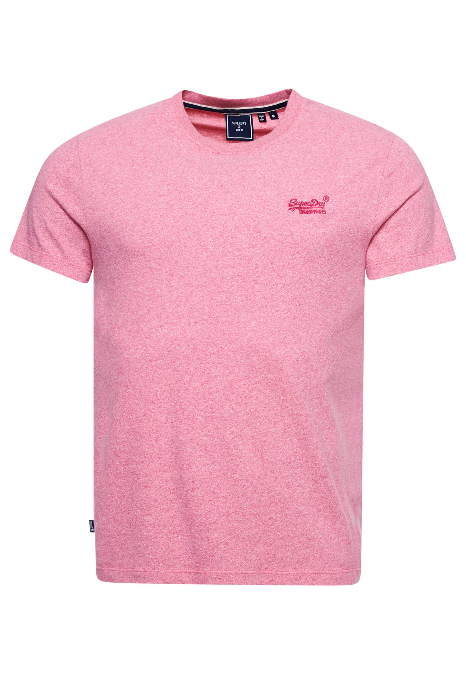 Superdry Men's Vintage Logo Emb Tee T-Shirt, Mid Pink Grit, S