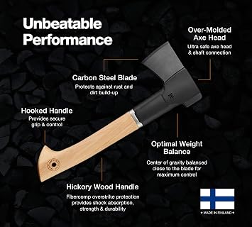 Fiskars Norden N7 Hatchet with Recycled Leather Sheath (14 in.)