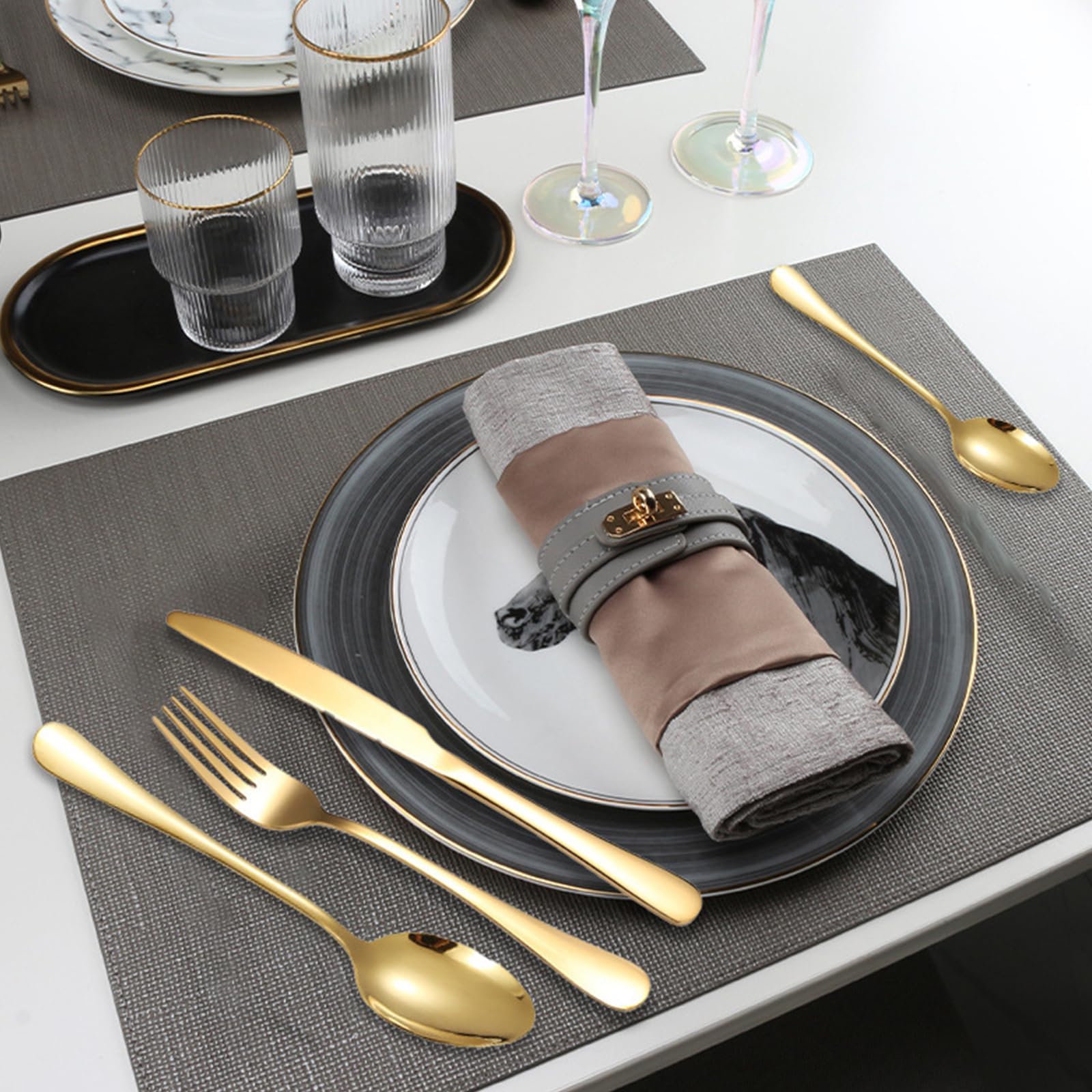 Travel Cutlery Set With Case For 1, Portable Stainless Steel Set For Outdoor Picnic, Office