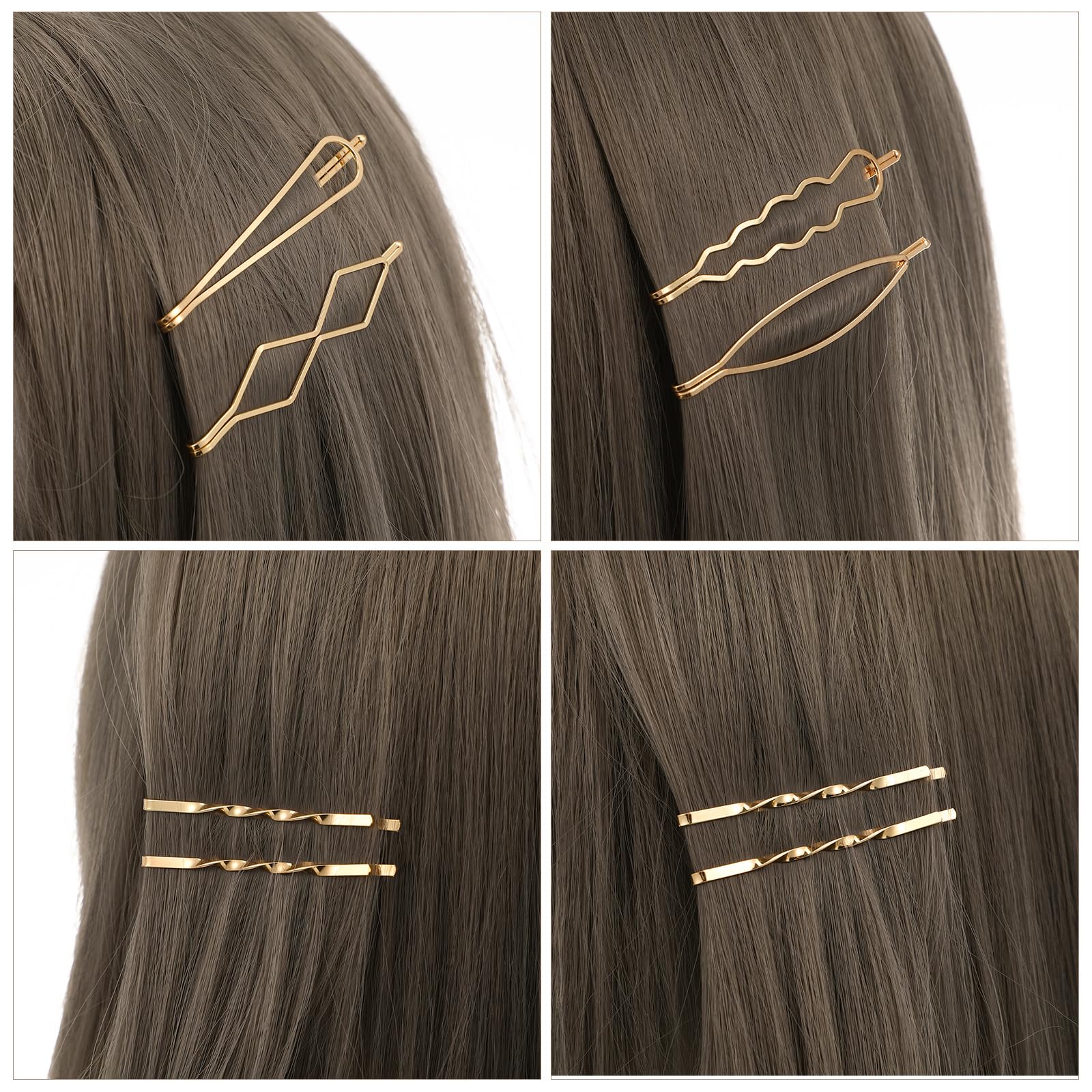 Amazon | Frcolor ヘアピン ゴールド スリーピン パール ぱっちん留め