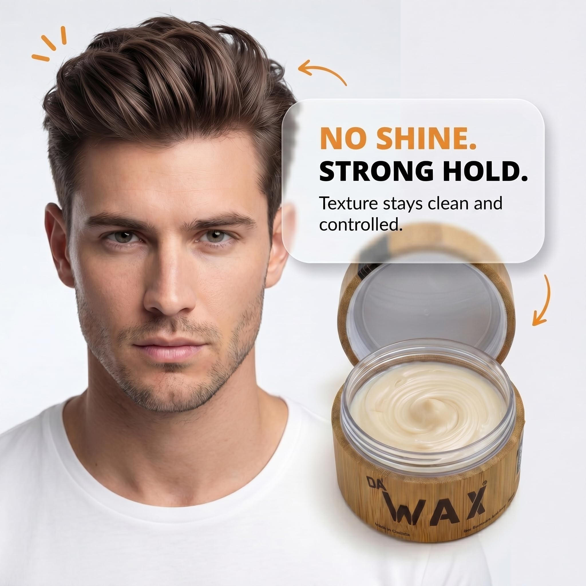 Da'Dude Da'Wax Extra Strong Hold Hair Styling Wax - Matte Finish