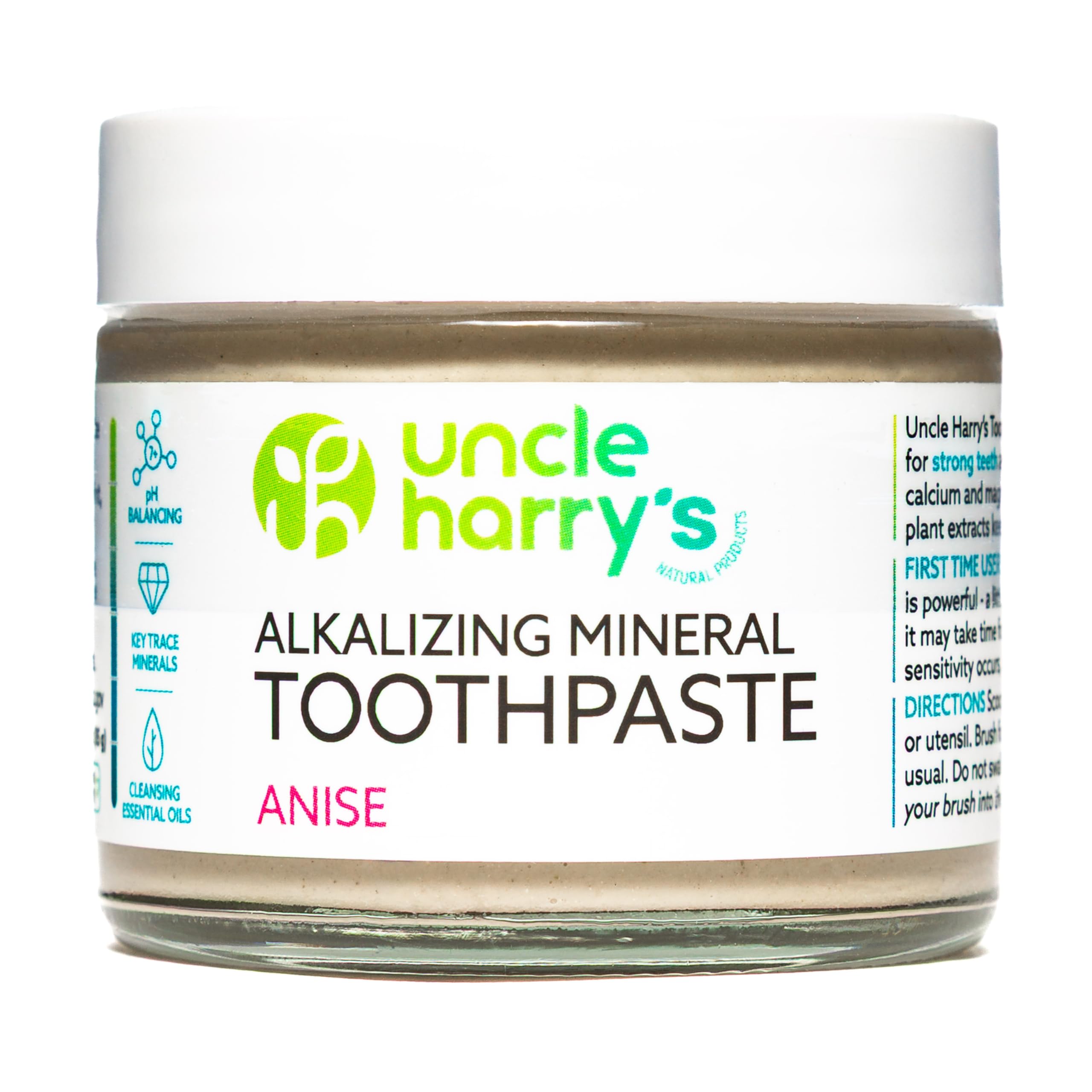 Uncle Harry's Natural Toothpaste - Anise (3 Oz Glass Jar) by Uncle Harry's Natural Products