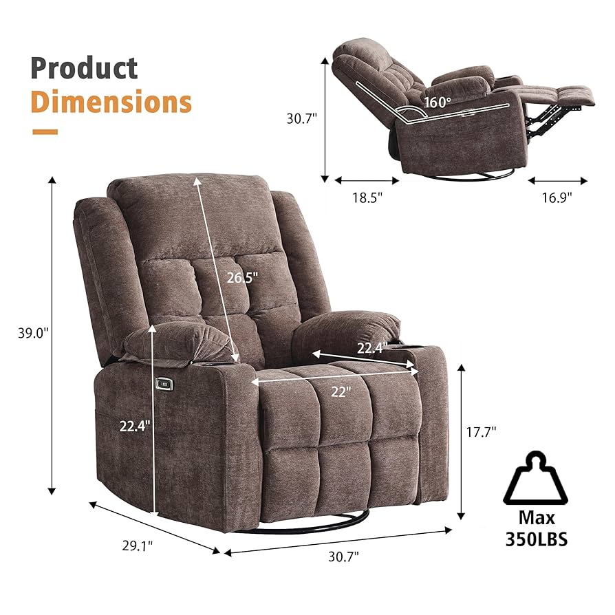 Hikaripolar　MVCollection+LoveAgain Amazon.com: Ketaiyou Power Swivel Rocker Recliner with