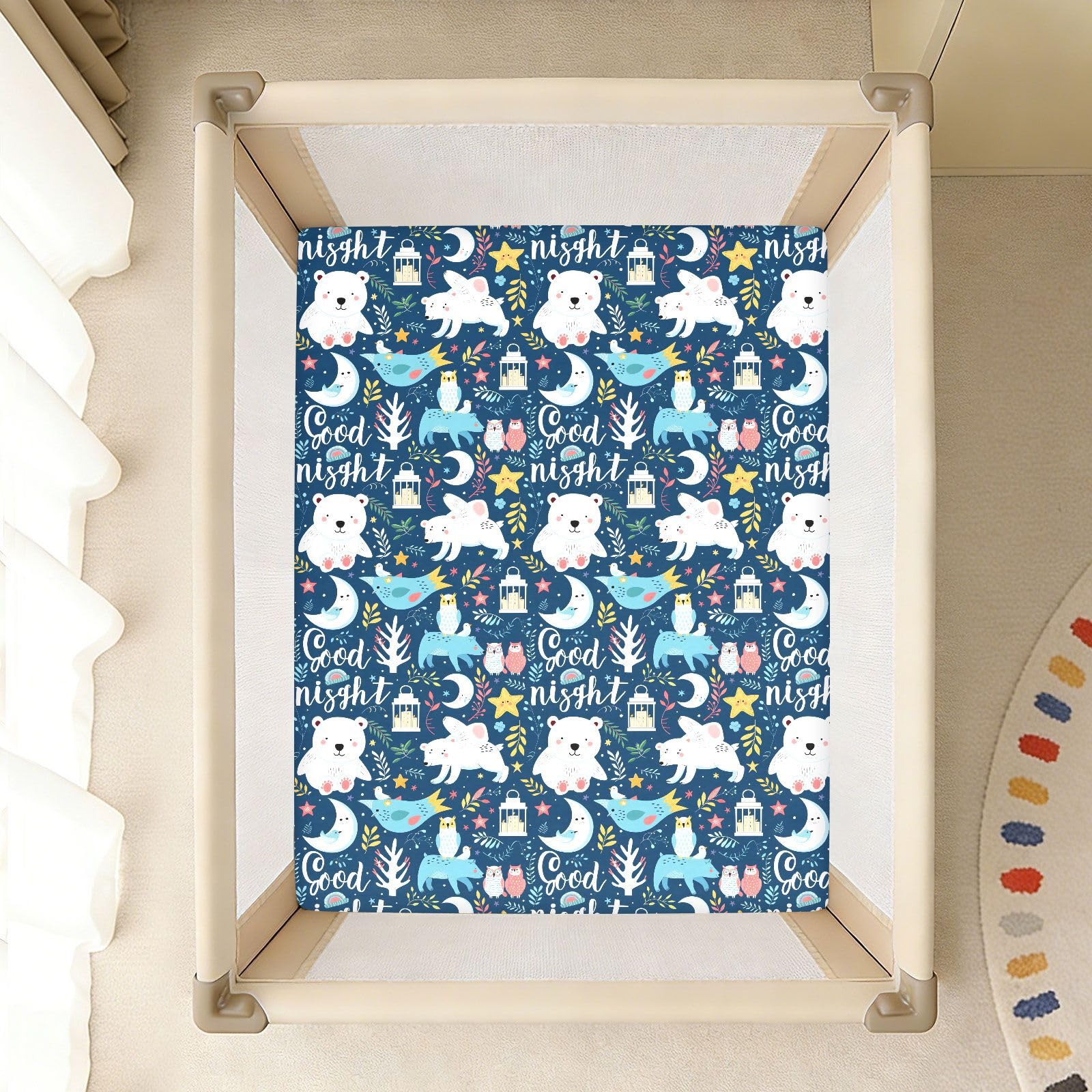 Babybettlaken für Jungen und Mädchen, weich, für Kleinkinder, Standardmatratze, 71,1 x 132,1 cm