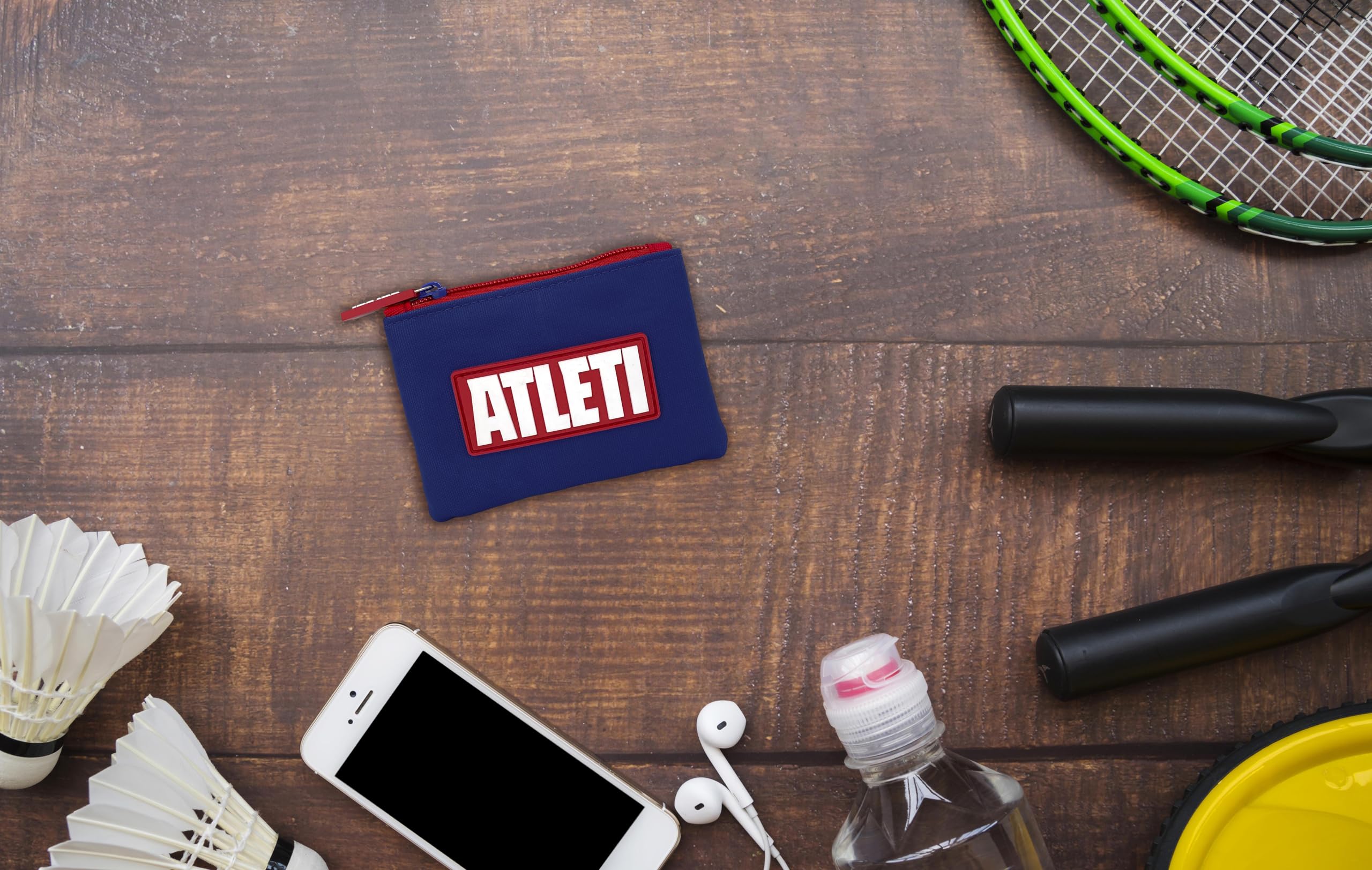 CyP Brarnds- Atlético de Madrid, Monedero, Billetera, Cartera, Complementos, Color Rojo, Producto Oficial