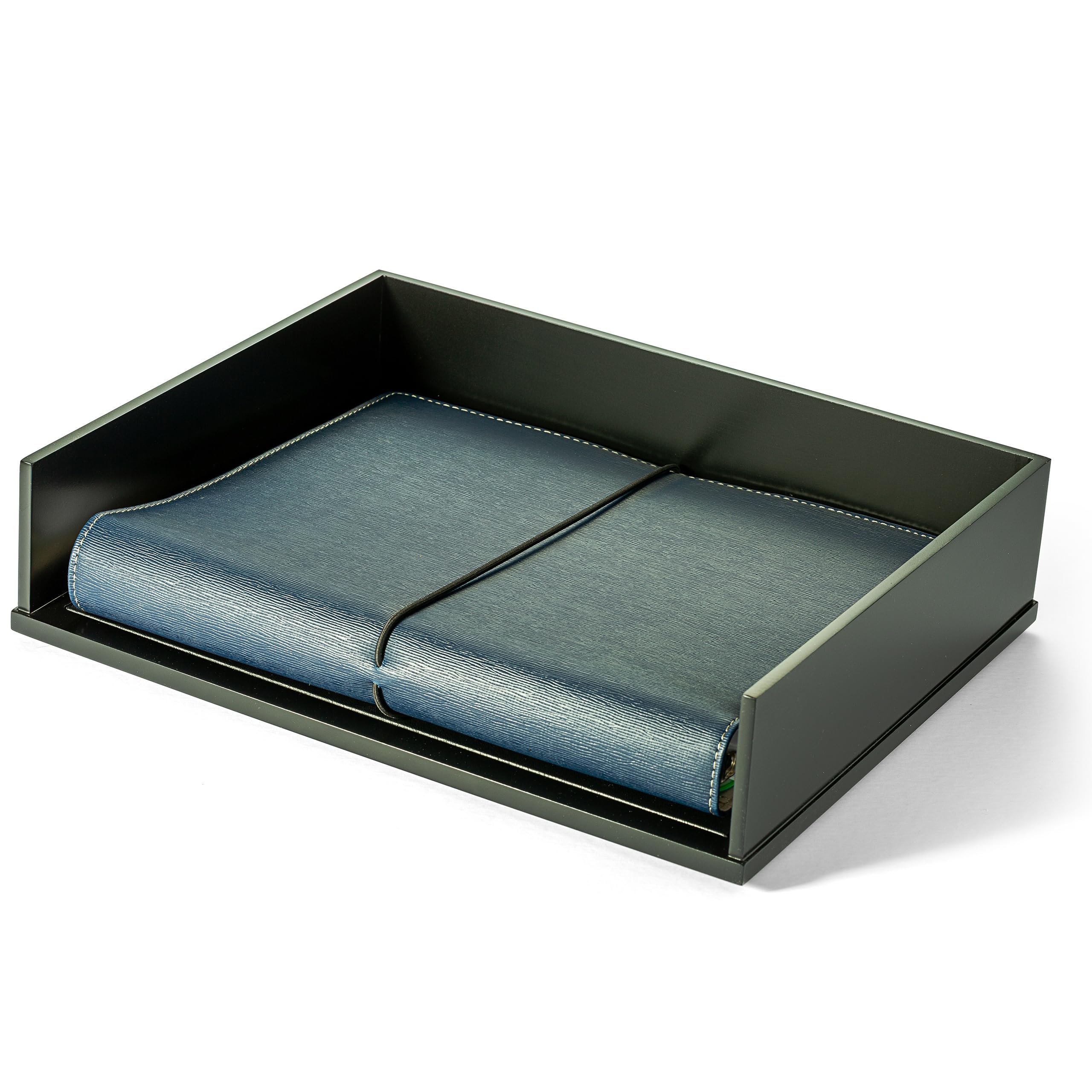 Amazon | Victor Wood Stacking Letter Tray, 1154 (Single) (Black