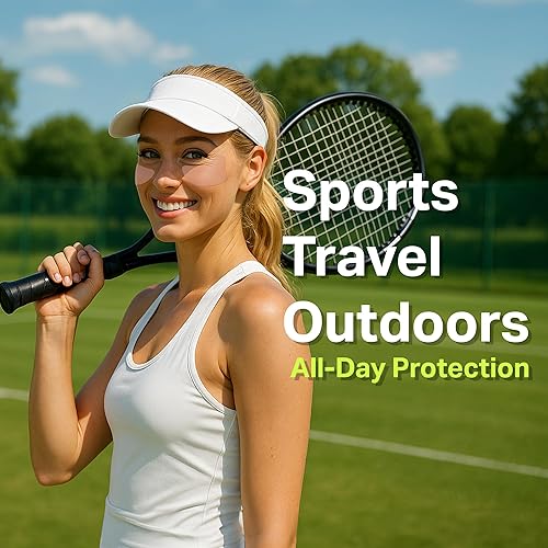 Miniatura 2 de 12 pares (24 parches) parche solar, protección UV debajo de los ojos para golf, senderismo, conducción, deportes al aire libre  Parches de