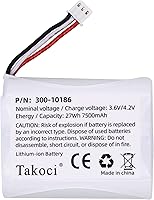 TAKOCI 300-10186 Replacement Battery for ADT Command Smart Security Panel - 7500mAh 3.6V 27Wh Li-Ion