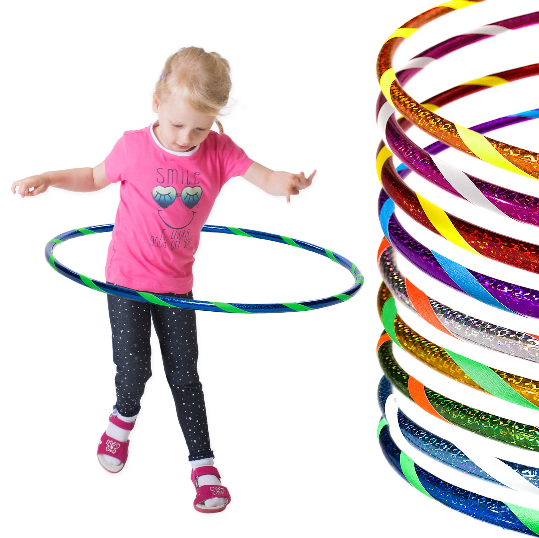 Hoopomania Funny Hula Hoop pour Les Enfants (Cerceaux) Ø60/70/80cm