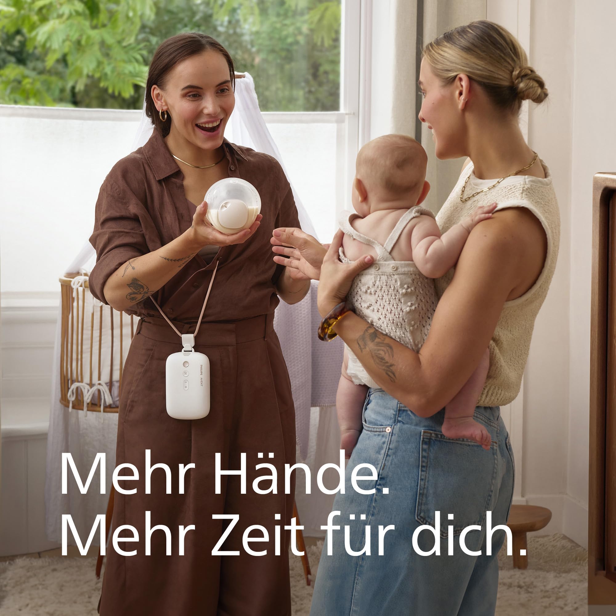 Philips AVENT Hands-free elektronische Einzelmilchpumpe, Motor in Krankenhausqualität, spiegelt den Trinkrhythmus des Babys wider, bis zu 85 Pumpbewegungen pro Minute, leichte Auffangschale, SCF531/11