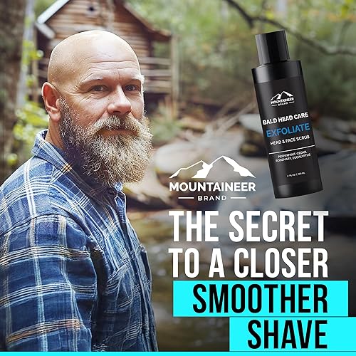 Miniatura 2 de Mountaineer Brand Exfoliante natural de cabeza calva con aroma fresco y natural  Exfoliante exfoliante para cuero cabelludo y cara  Cuidado de la