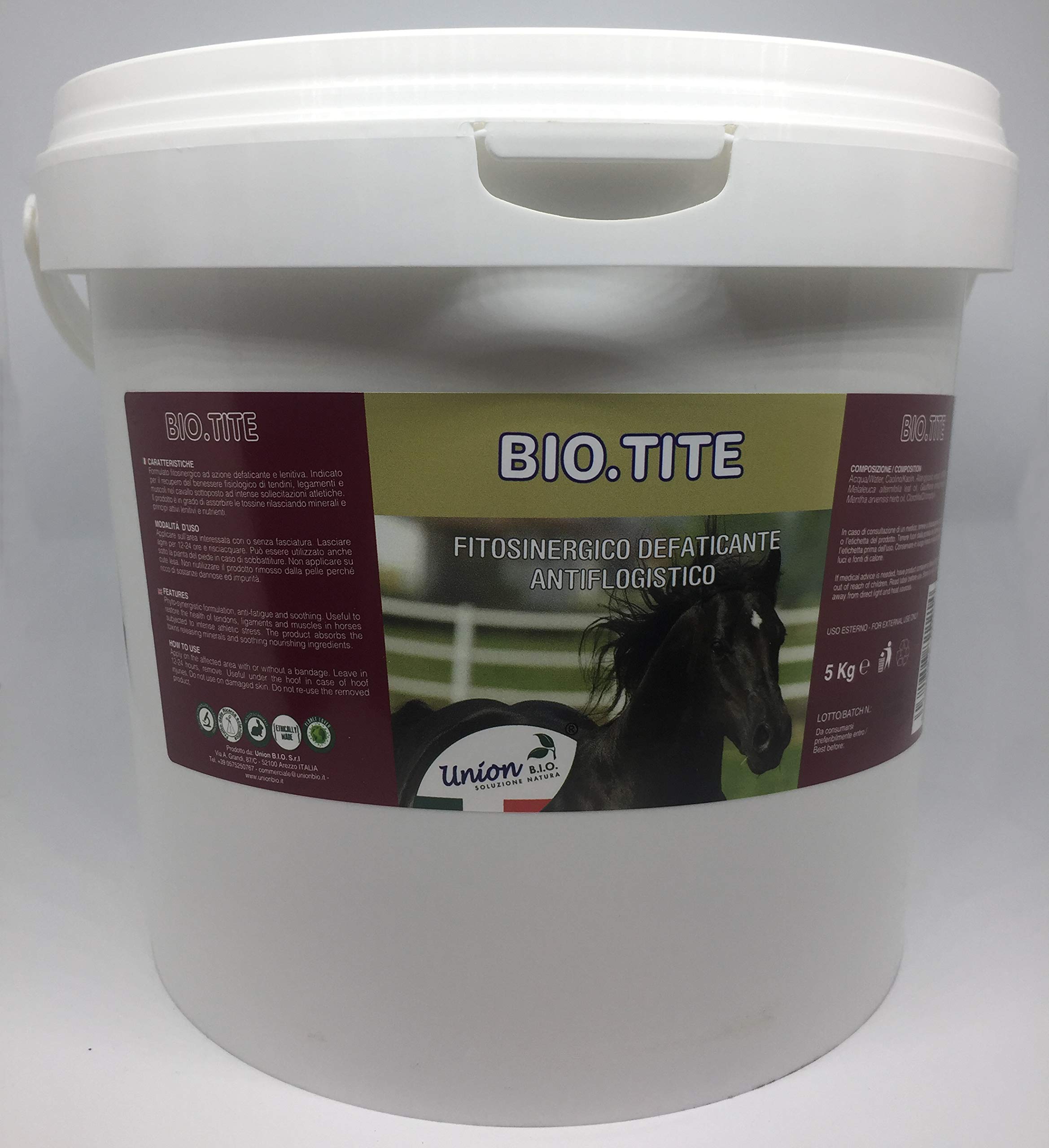 Union Bio Bio.Tite Defaticante Per Cavalli 5kg - Naturale Per Muscoli, Tendini E Legamenti - Foto 10