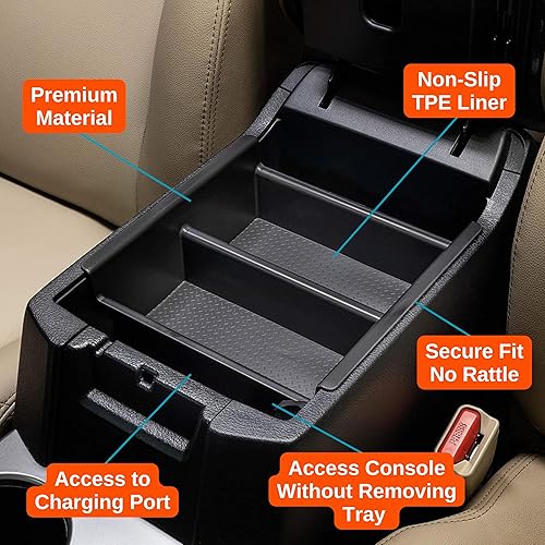 Miniatura 5 de Vehicle OCD - Divisor de consola central y organizador de bandejas para Toyota 4Runner (2010-2024) - Fabricado en Estados Unidos