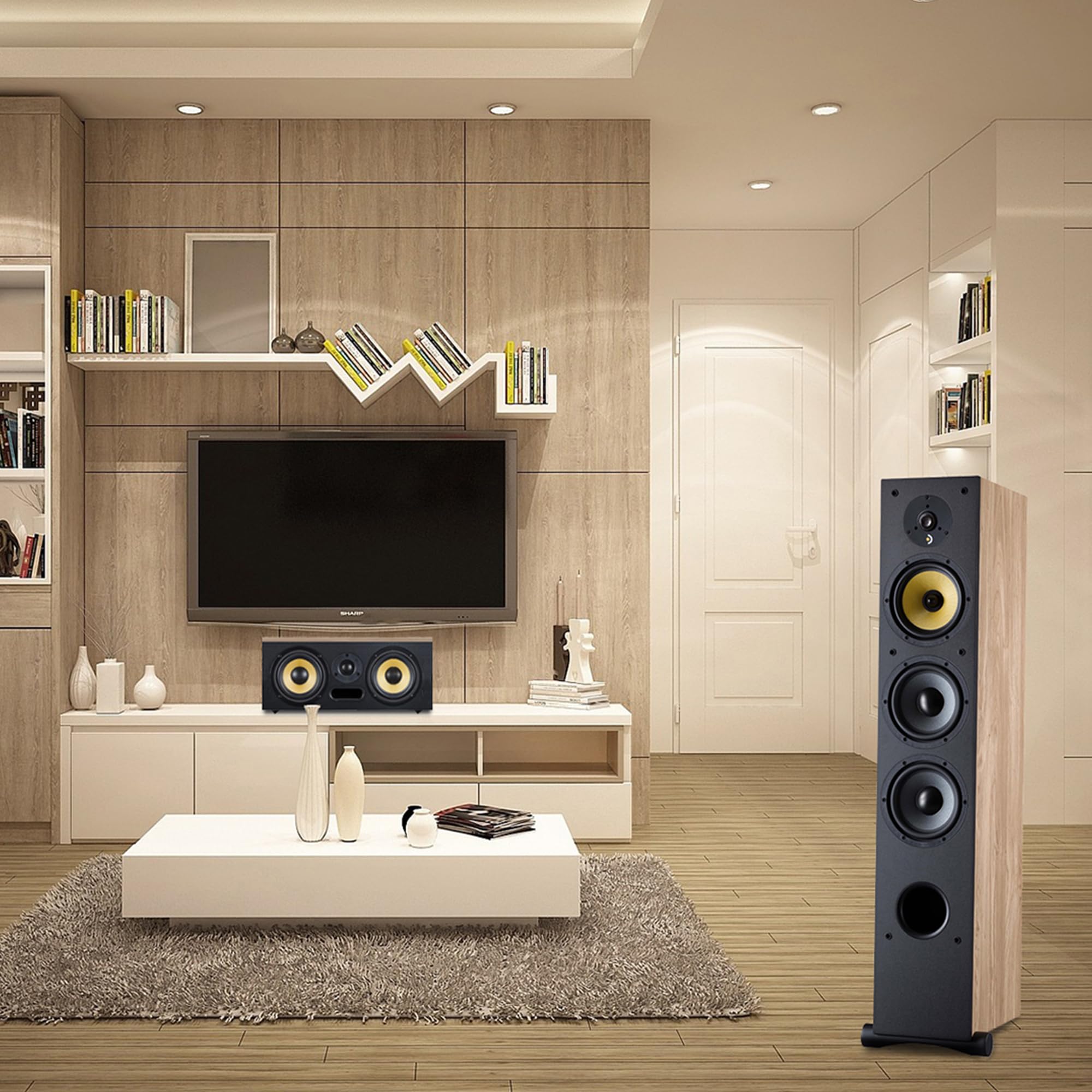 Davis Acoustics Ariane C Chêne Clair (Light Oak) - Centrale 2 Voies/3 Haut-parleurs