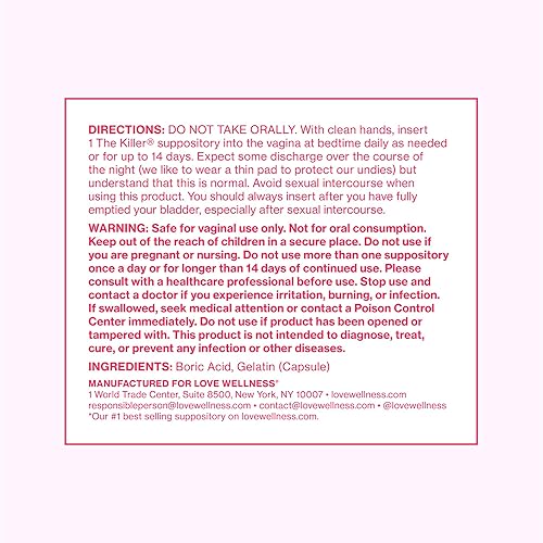 Miniatura 14 de Love Wellness Flora Power - Supositorios probióticos vaginales con vitamina C Apoya el equilibrio del pH y la salud vaginal Sin fragancia, sin