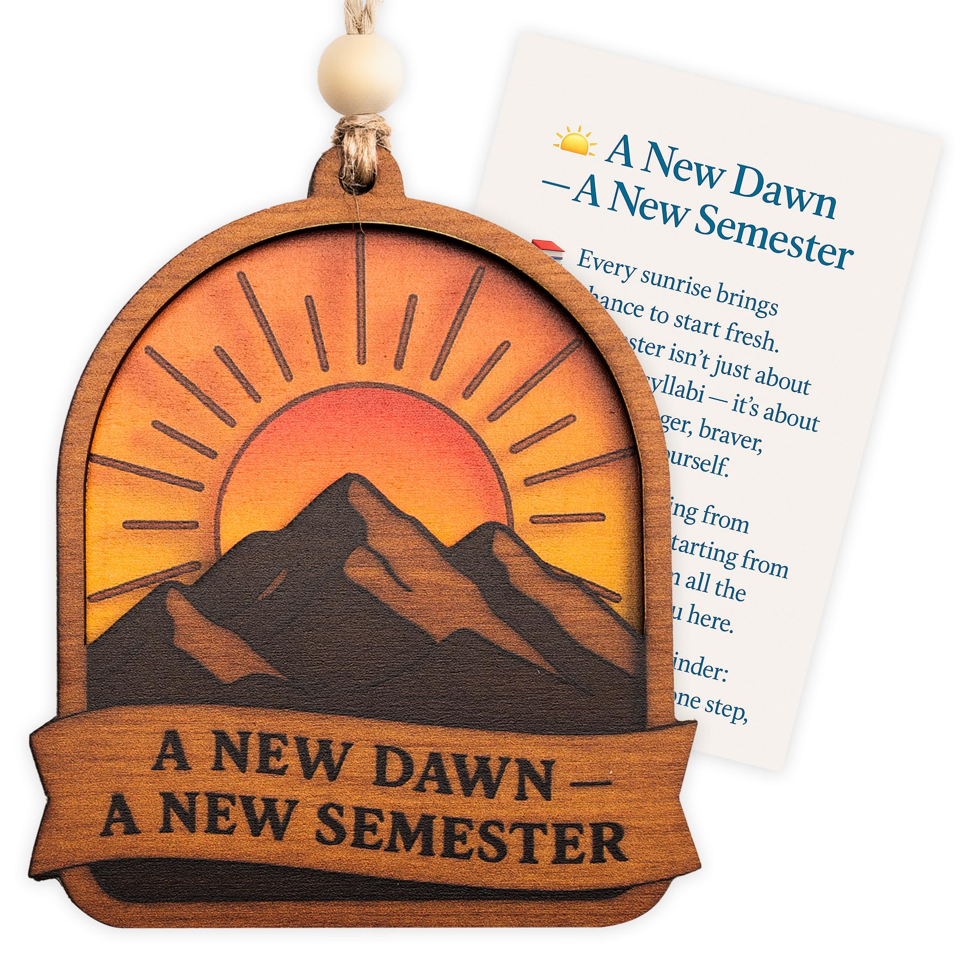 Kingduhu Retirement Gift for Women or Men – Meaningful Keepsake with Quote, Hanging Decoration for Coworker, Boss, Teacher or Friend – Farewell,