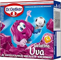 Dr.Oetker Dr. Oetker Gelatina Em Pó Sabor Uva Sobremesa Com Sabor E Consistência Deliciosa Para Toda A Família Fácil De Fazer 20G