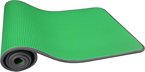 Miniatura 2 de BalanceFrom GoFit - Alfombrilla de yoga para pilates, 25 pulgadas (10 mm), extragruesa, de alta densidad, antideslizante, con correa de transporte