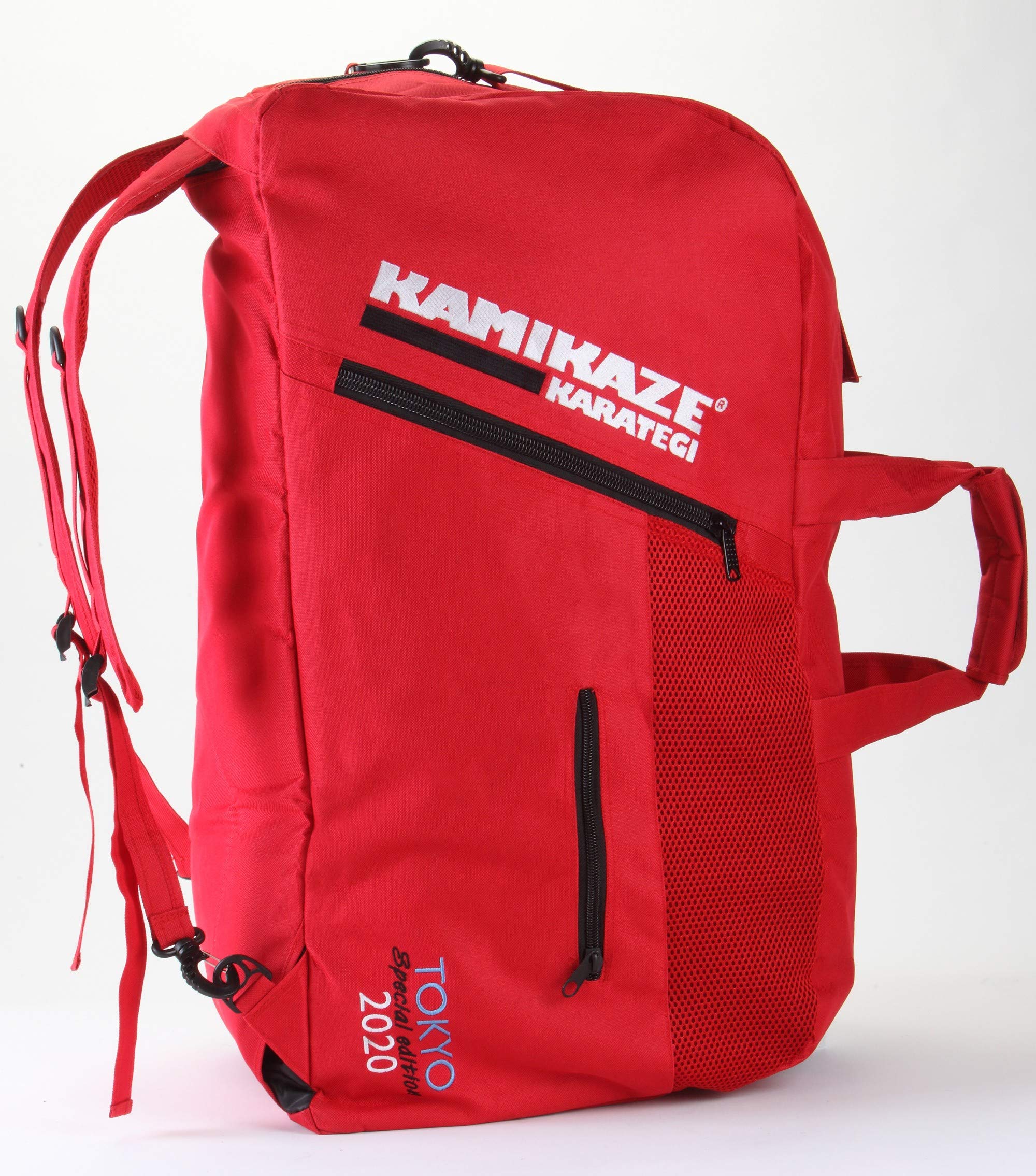 Kamikaze New Sports Bag and Backpack Tokyo Special Edition, Black or red - Red