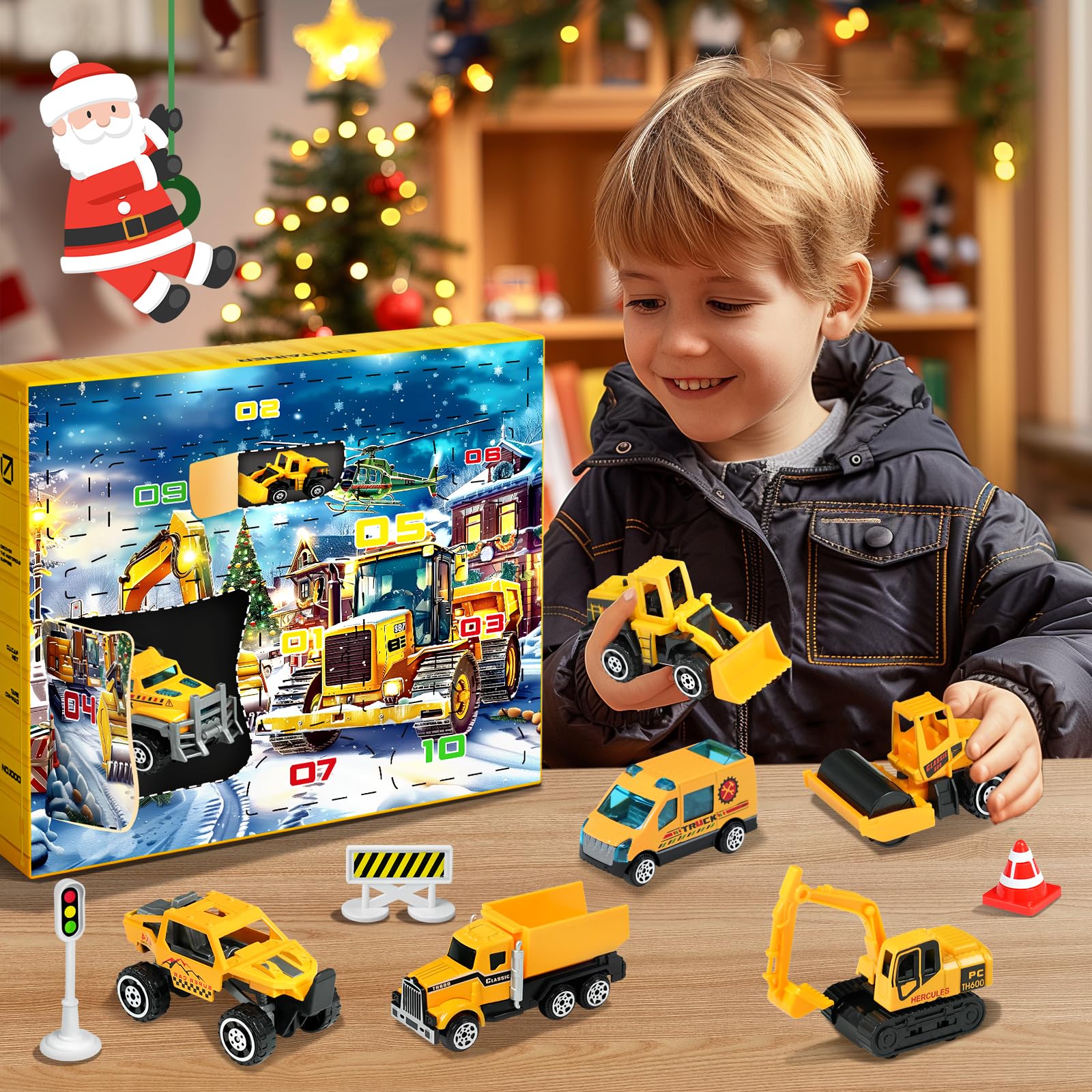 VEEKAY Calendrier de l'Avent, Calendrier de l'Avent de blocs,Noël VEEKAY Calendrier de l'Avent, Calendrier de l'Avent de blocs,Noël