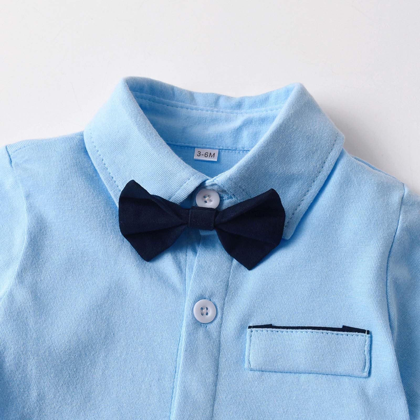 Generisch Set da festa per bambini in stile gentleman, 4 pezzi, con body, pantaloni, bretelle e cappello, abbigliamento elegante per battesimo e matrimonio