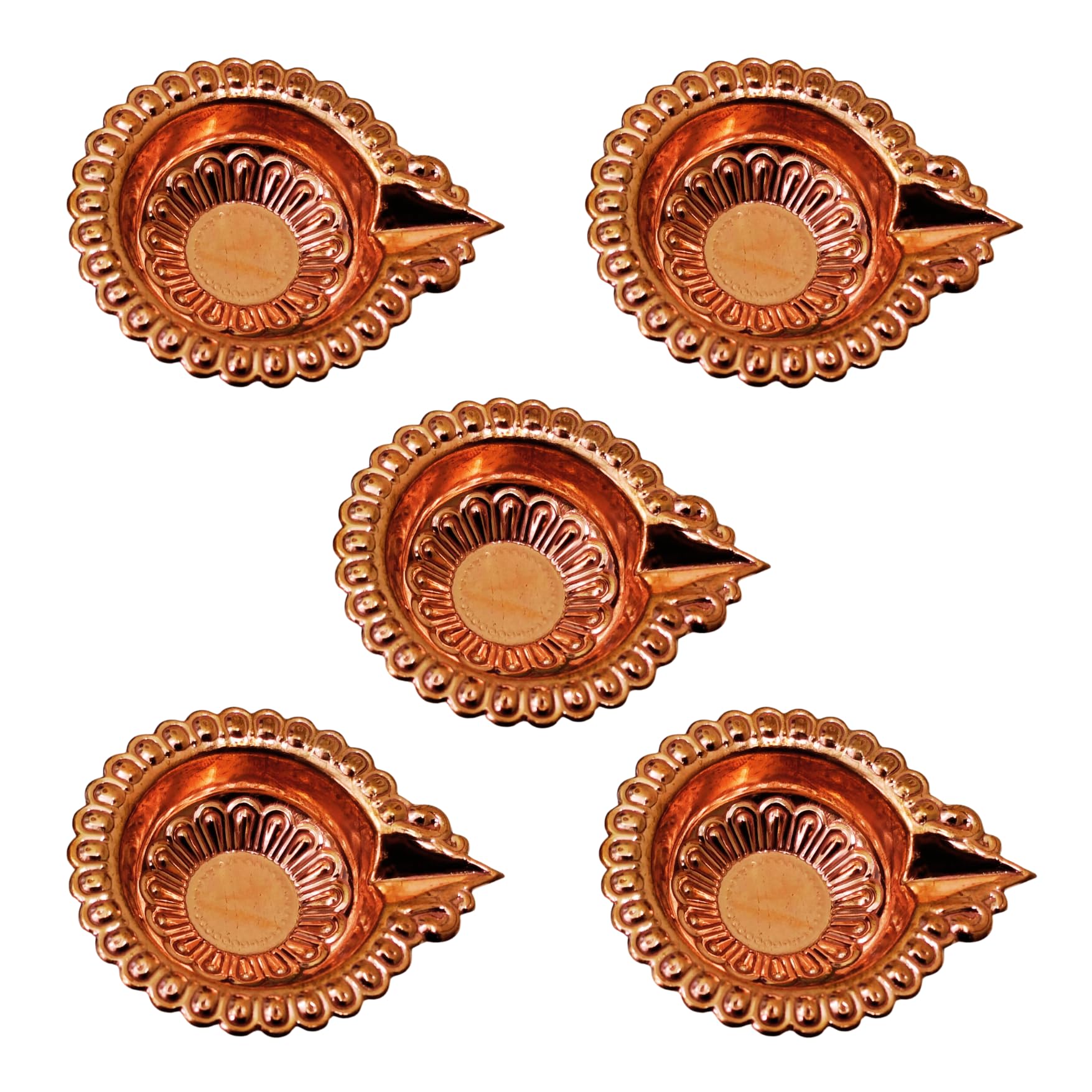 SRI YAGNAA - Brass Shanku Plates 5 pcs - Wedding Return Gifts - Housewarming Return Gifts (BSP-5) — Amazon image 19