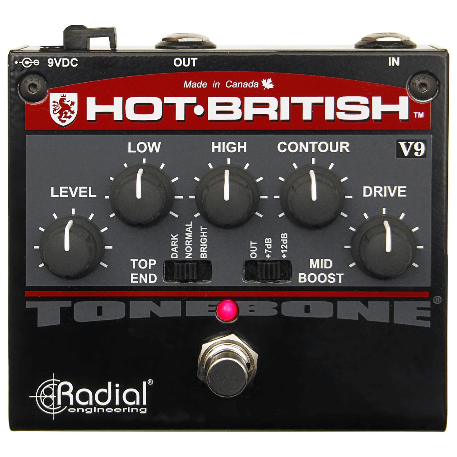 Radial Tonebone Hot British V9 efekt zniekształceń pedał