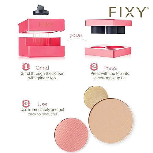 Miniatura 8 de FIXY Pequeña paleta de maquillaje magnética con parte superior transparente  Organiza, almacena y personaliza tu colección y kit de reparación y
