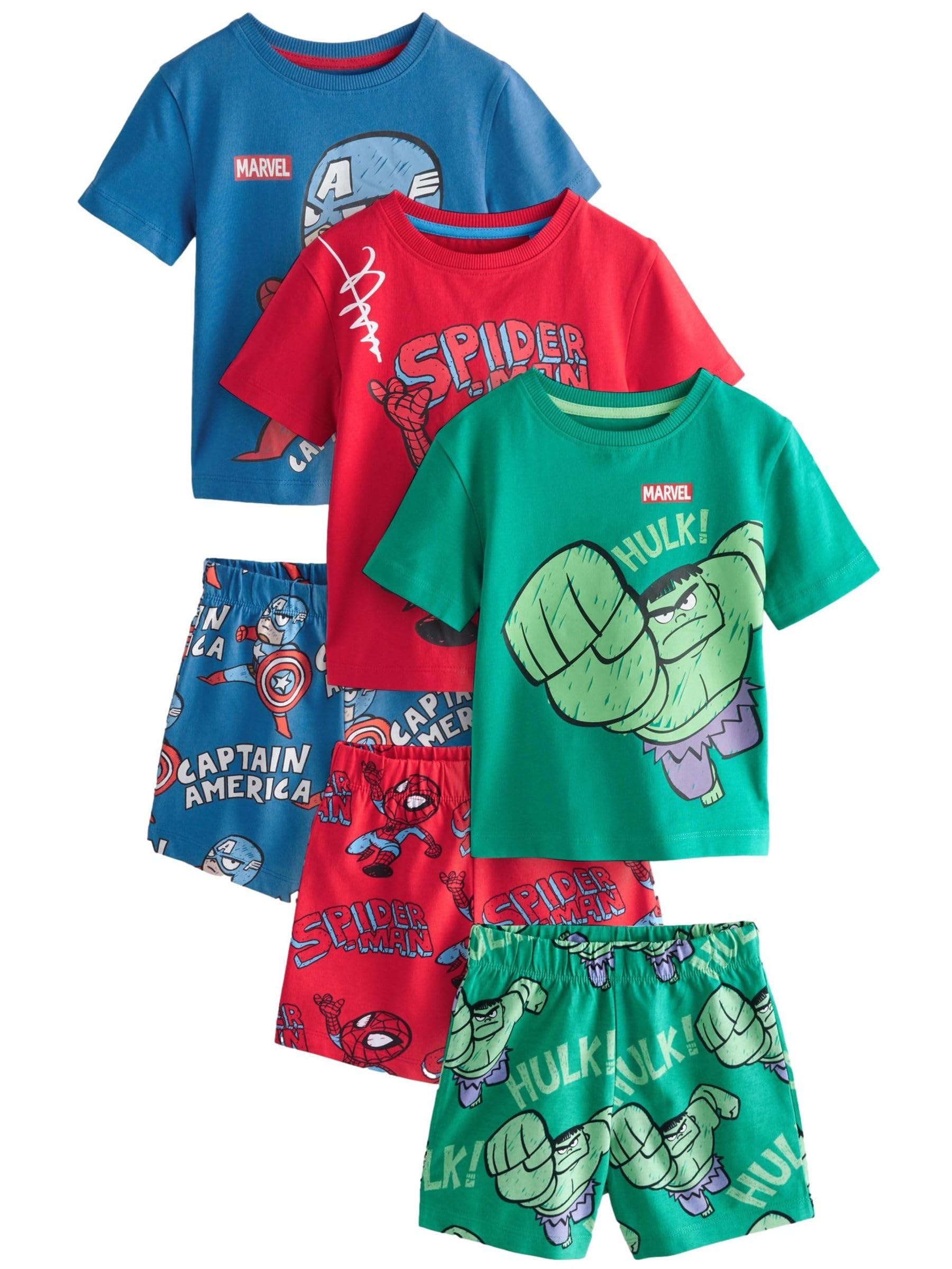 NEXT Garçon Pyjama Short 100% Coton sous Licence, Lot de 3