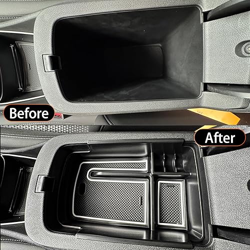 Miniatura 3 de YOUTOOCAR Bandeja organizadora de almacenamiento para reposabrazos de consola central compatible con accesorios Chevy Trax 2024-2025